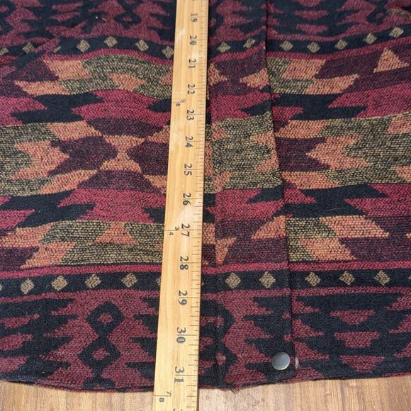 Steve Madden Women's Multicolor Aztec Cabin Fever Wool Blend Jacket XS OVERSIZED - Picture 5 of 6
